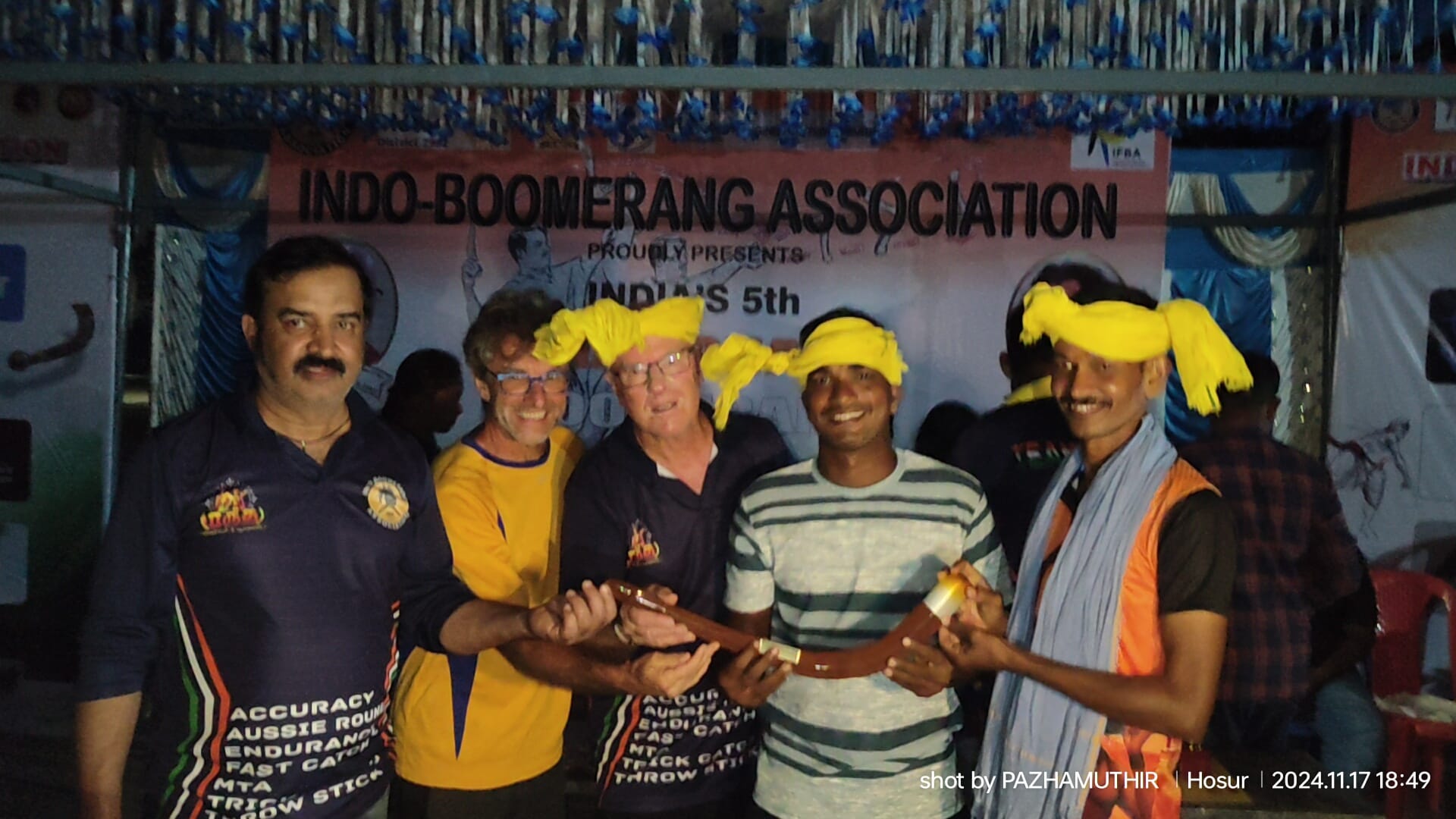 IBA's 5th National Boomerang Championship in India at Hosur, Tamil Nadu.